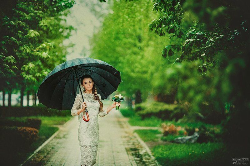 Дождь, Невеста, Портрет У природы нет плохой погоды фото превью