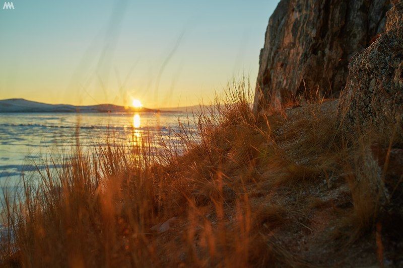 россия, байкал, ольхон, лед, озеро, красота, сибирь, природа, пейзаж Рассвет. Фотограф Минков фото превью