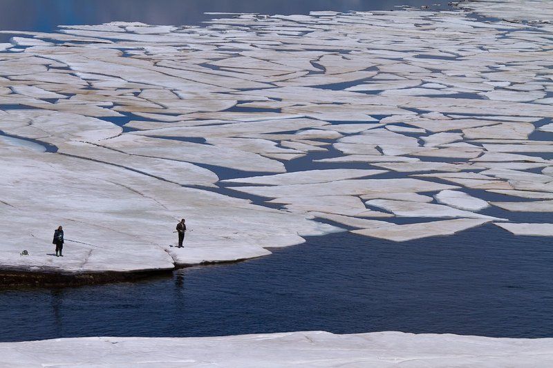 белмекен, булгария, лед, озеро, рыбалка Рыбалка фото превью