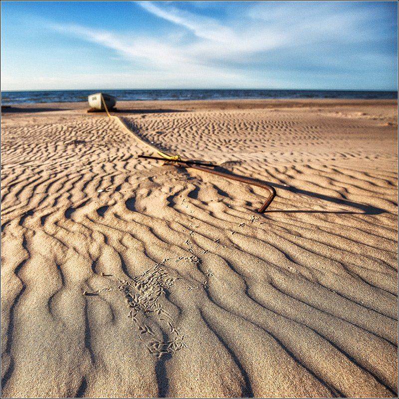 sea, Baltic, sand, boat, Daiva