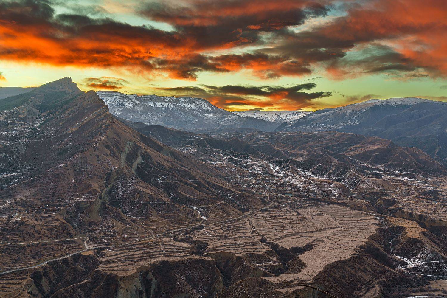 Дагестан, Кавказ, Северный Кавказ, горы, рассвет, Гуниб, Ilya Yablonko