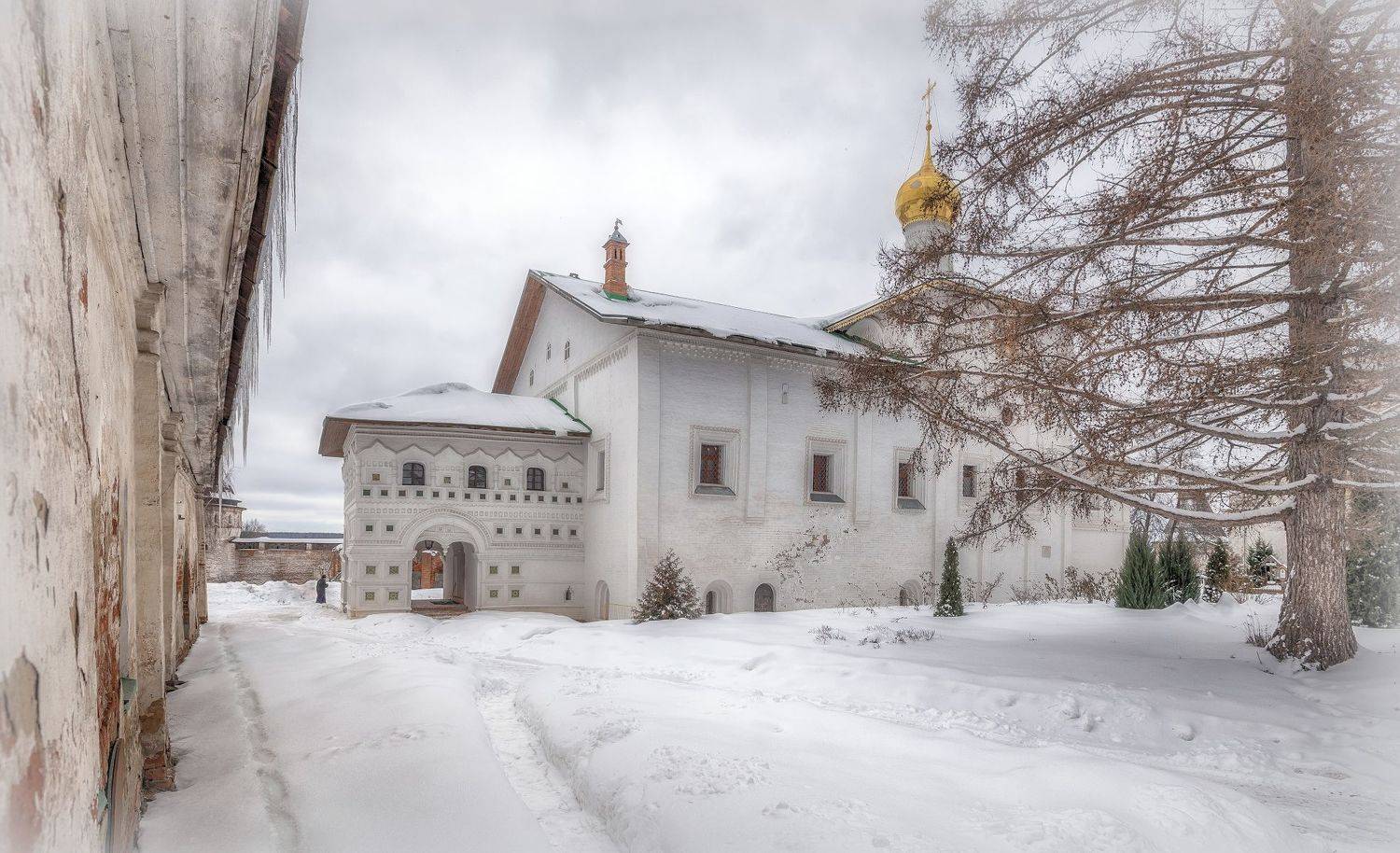 зима, снег, церковь, храм, старина., Сергей Аникин