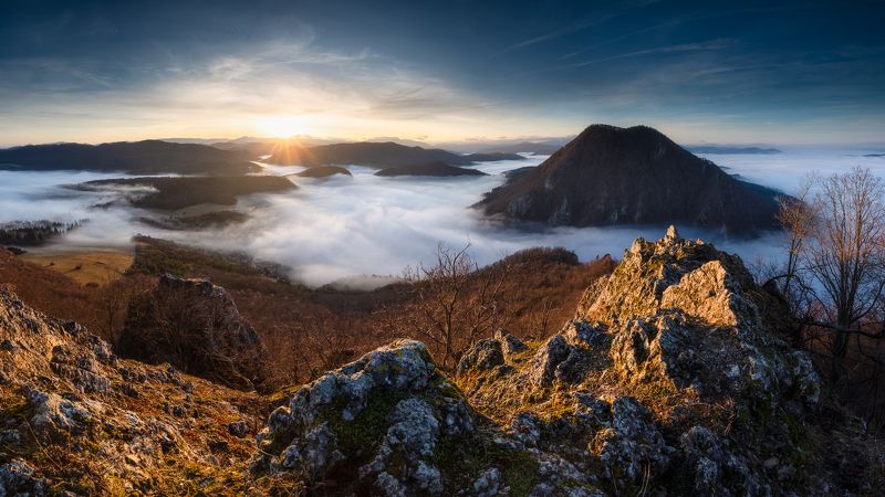 Sunrise in Manínska Tiesňava фото превью