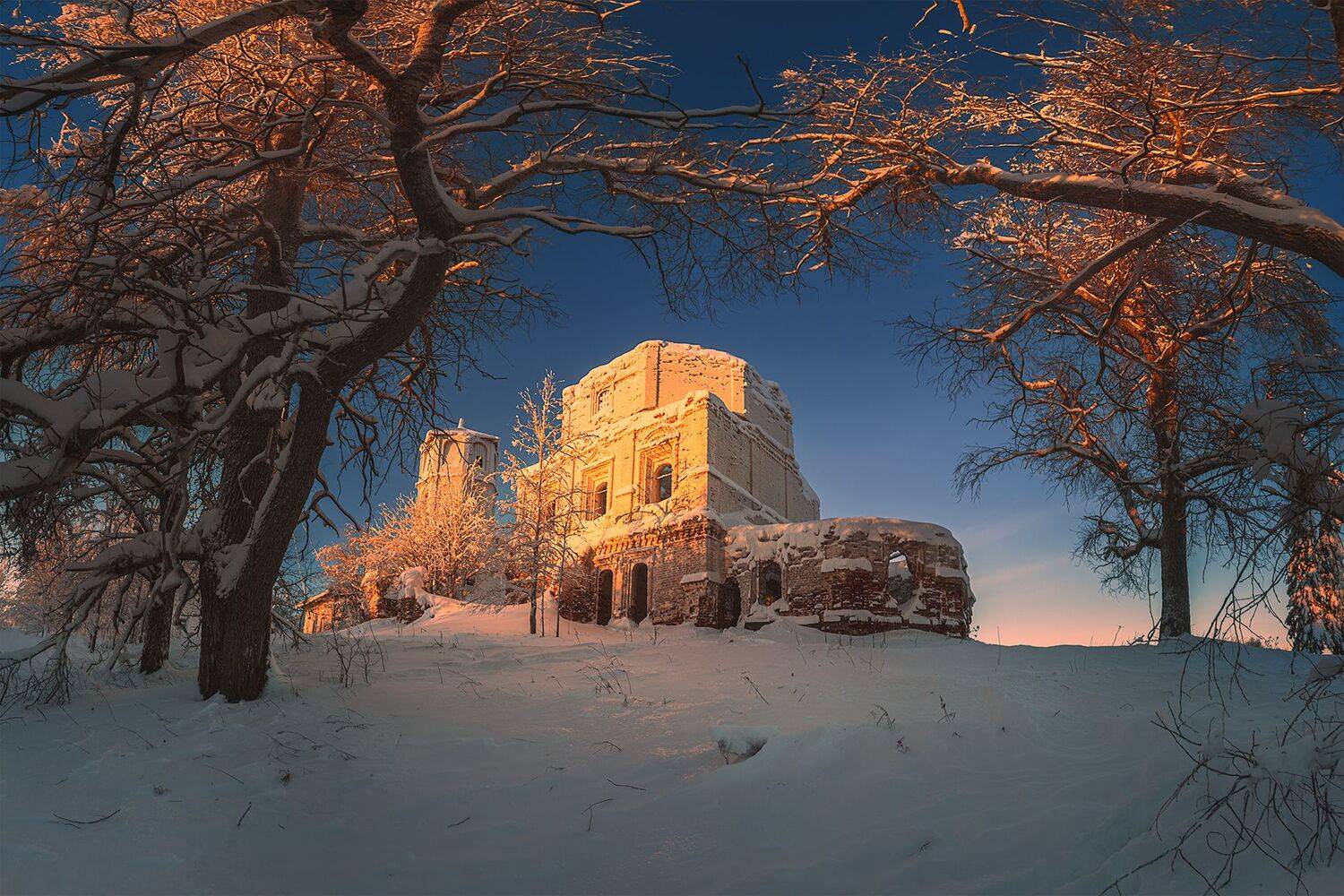 русский север, поморье, зима, архангельская область, красная горка, пинежье, храм, Ермолин Александр