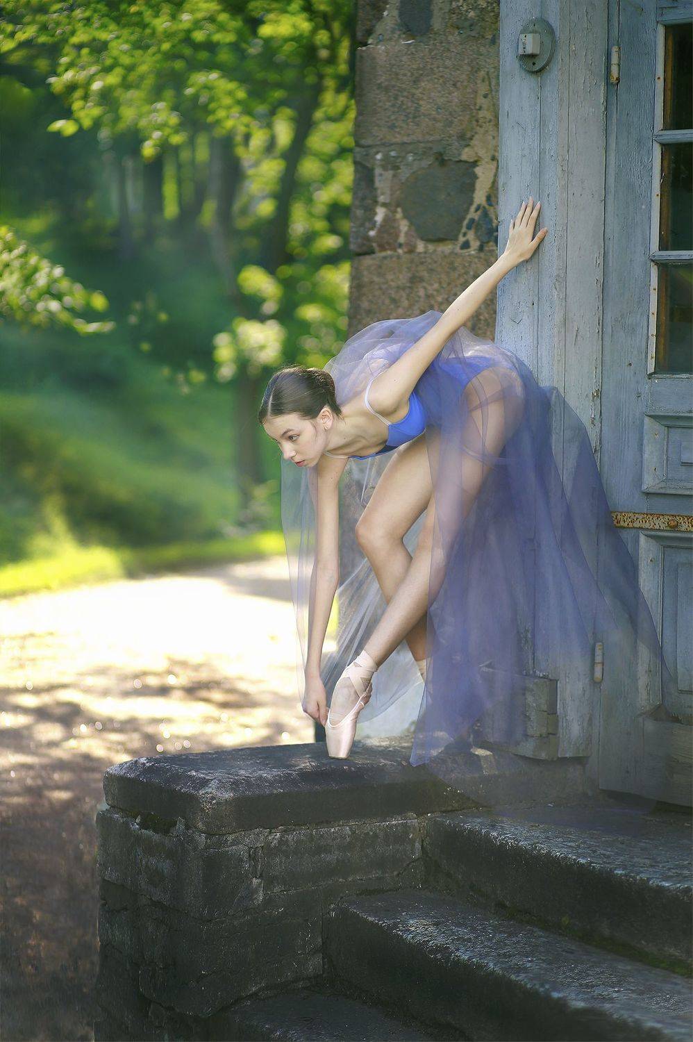 балерина, балет, пуанты, гибкость, портрет, свет, цвет, красивая, девушка, Постонен Екатерина