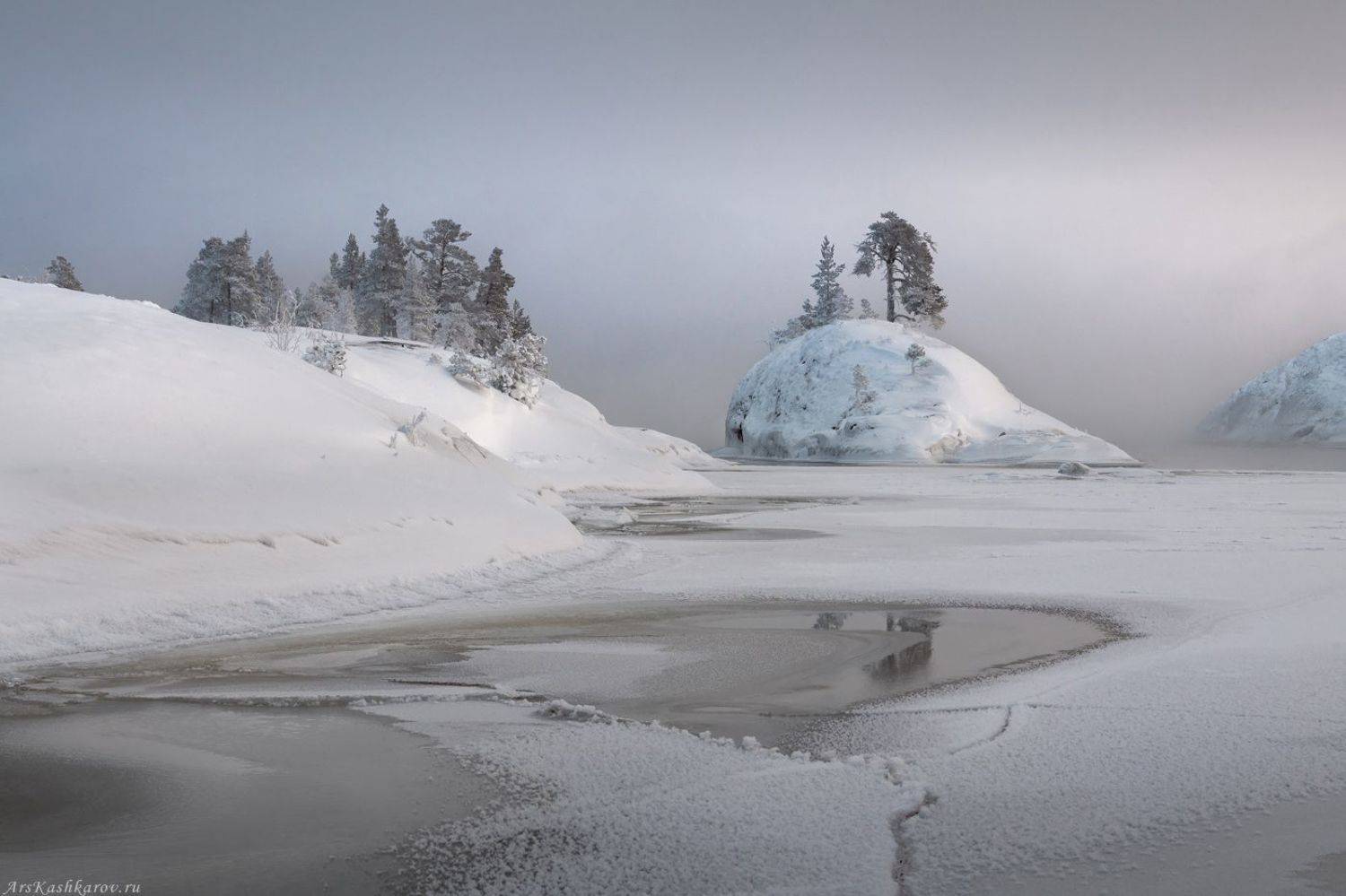 зимняя ладога, карелия, шхеры зимой, ладожское озеро, зимний пейзаж, мороз, зима, зимний пезаж, шхеры, остров-кит, остров кит, Арсений Кашкаров