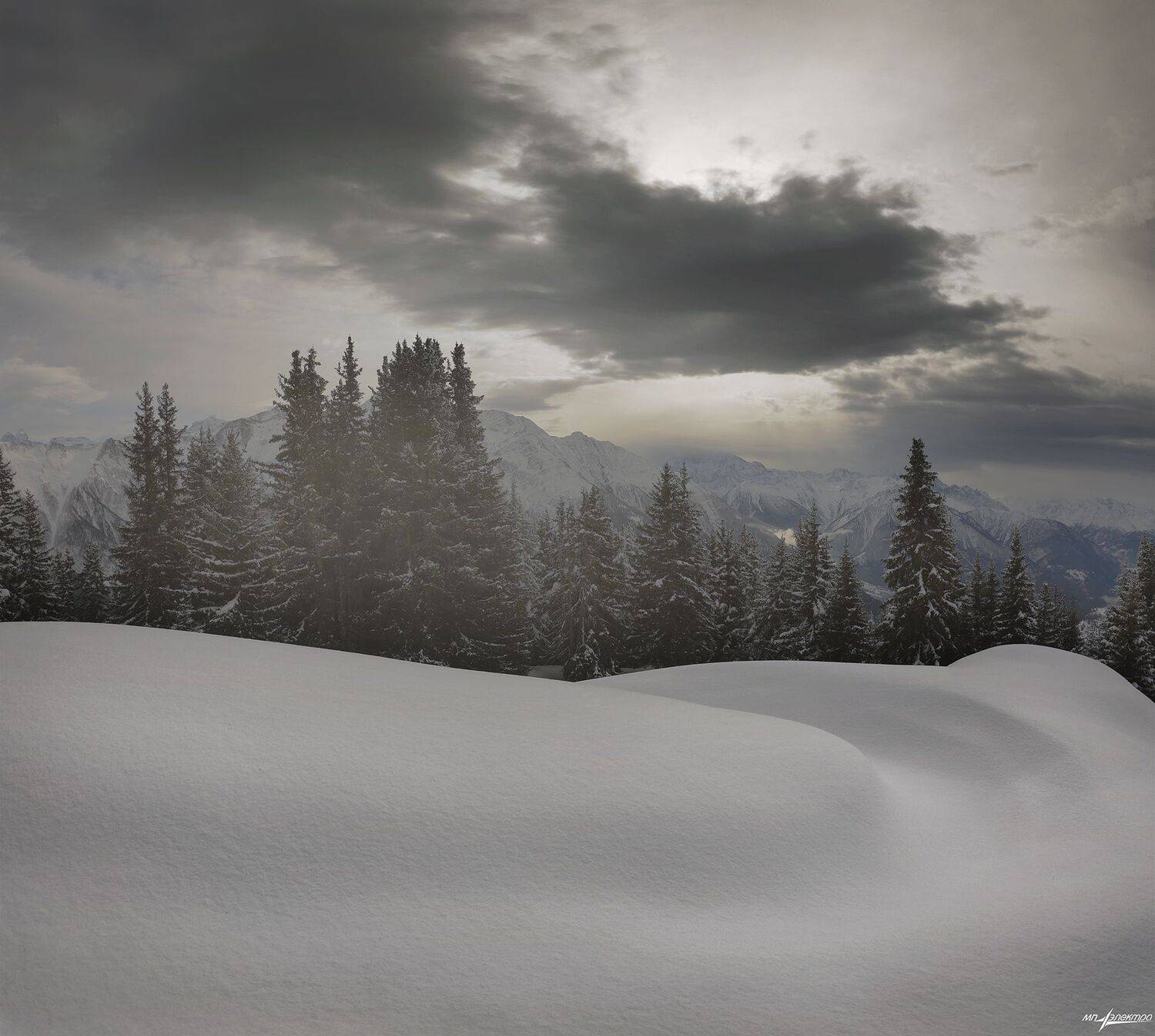 swiss,fiescheralp,зима,швейцария, Николай Матвеев
