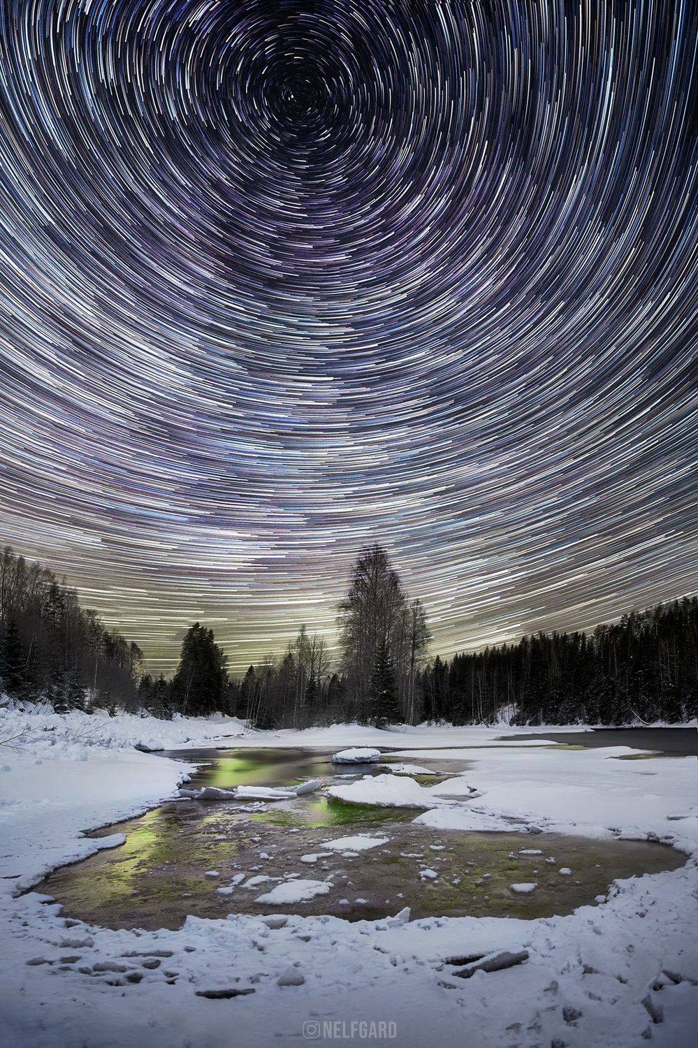 ночь, зведы, река, треки, Чехонин Александр