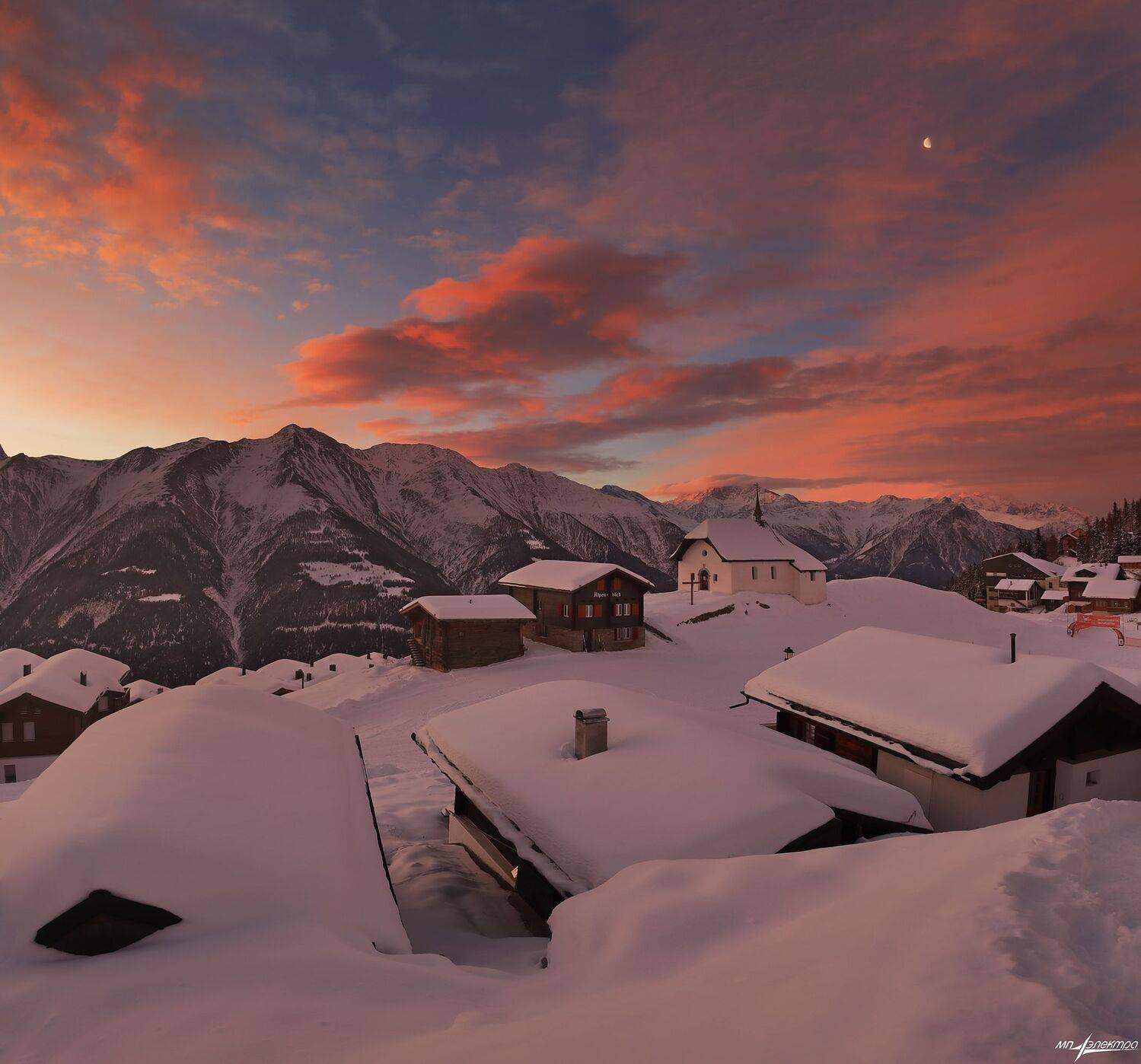 swiss,bettmeralp,зима,швейцария, Николай Матвеев