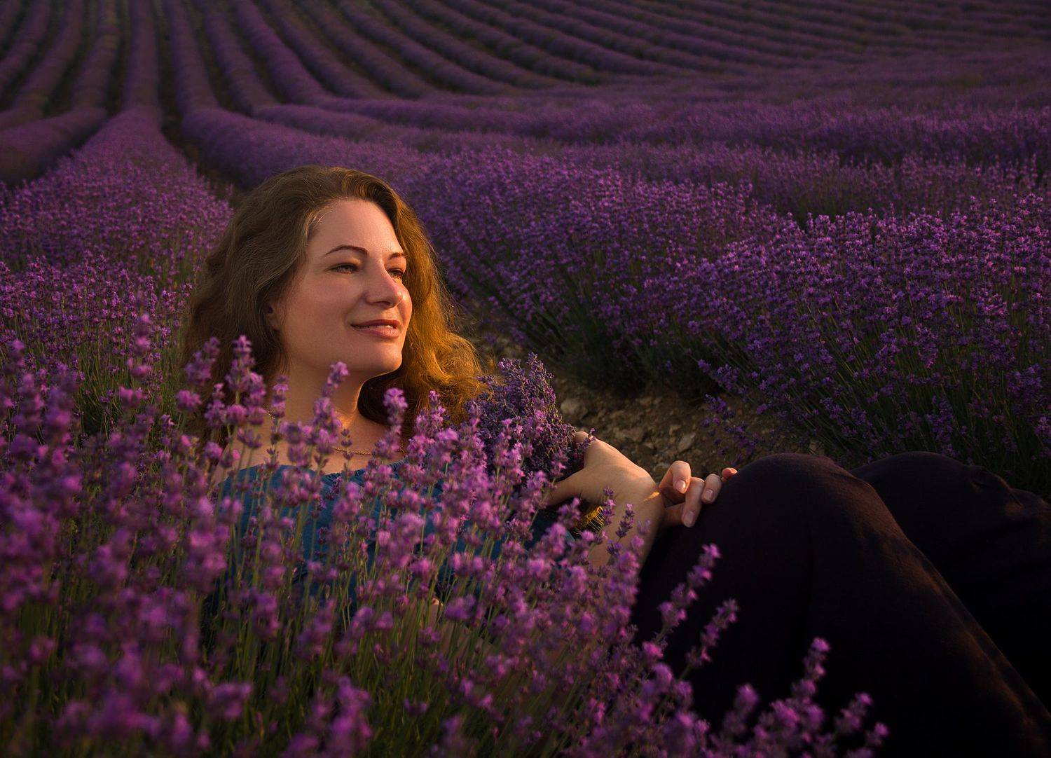 Лаванда, лавандовое поле, Крым, лето, закат, lavender, Ксения Орлова