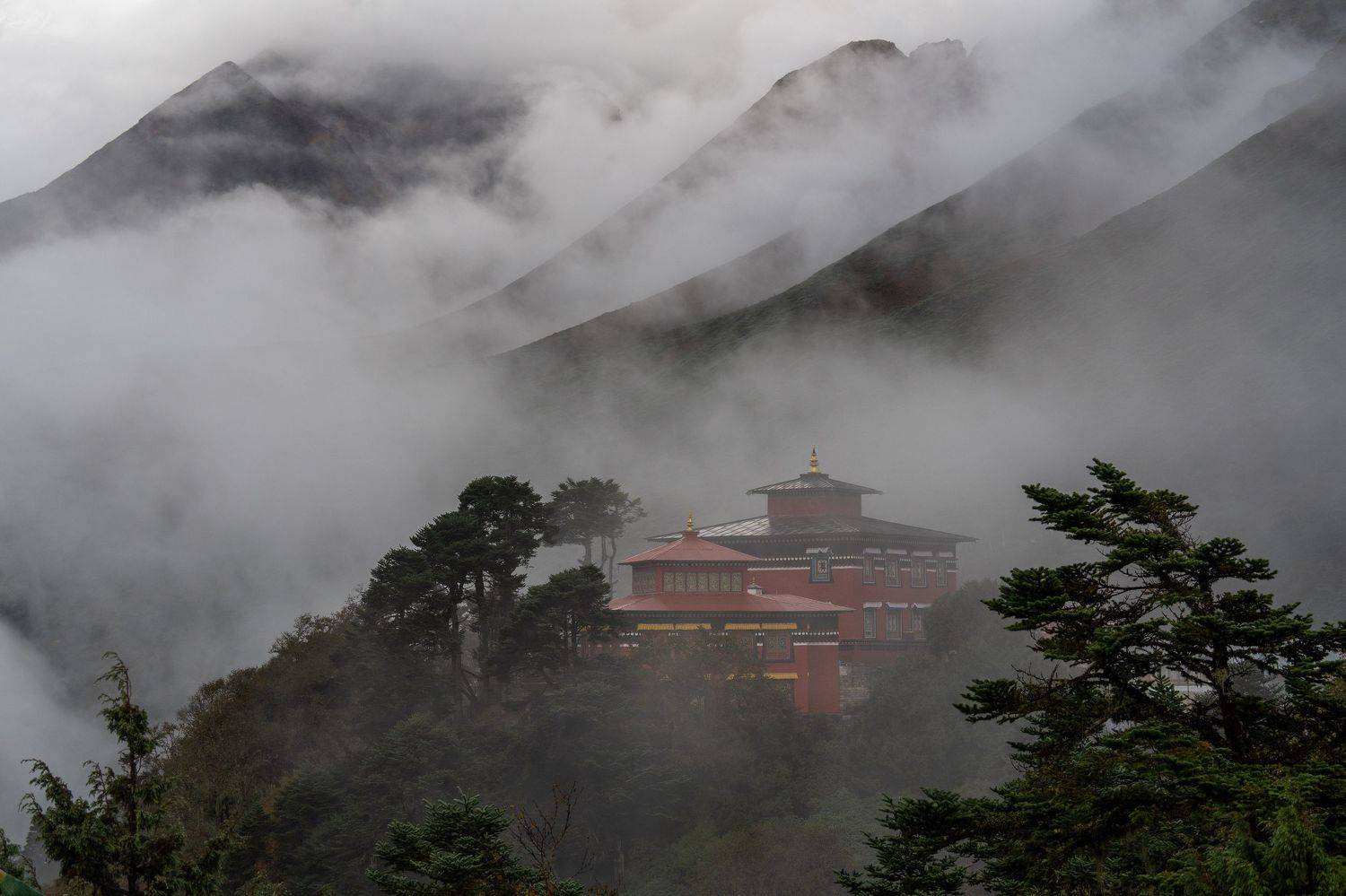 монастырь, тенгбоче, непал, гималаи, monastery, nepal, himalaya, mountains, tengboche, Баландин Дмитрий