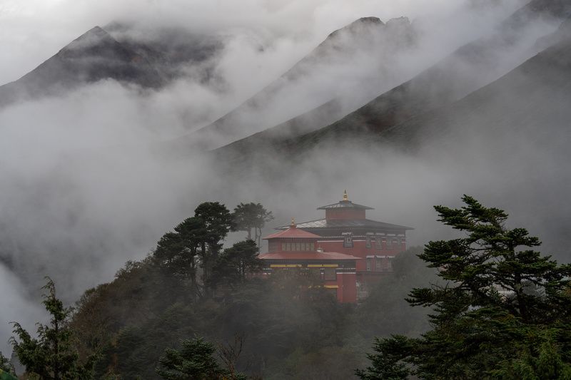монастырь, тенгбоче, непал, гималаи, monastery, nepal, himalaya, mountains, tengboche Монастырь Тенгбоче фото превью