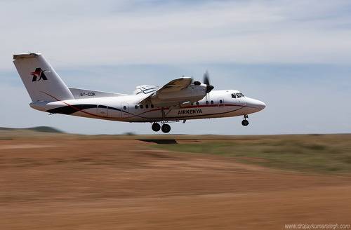 A aircraft takeoff