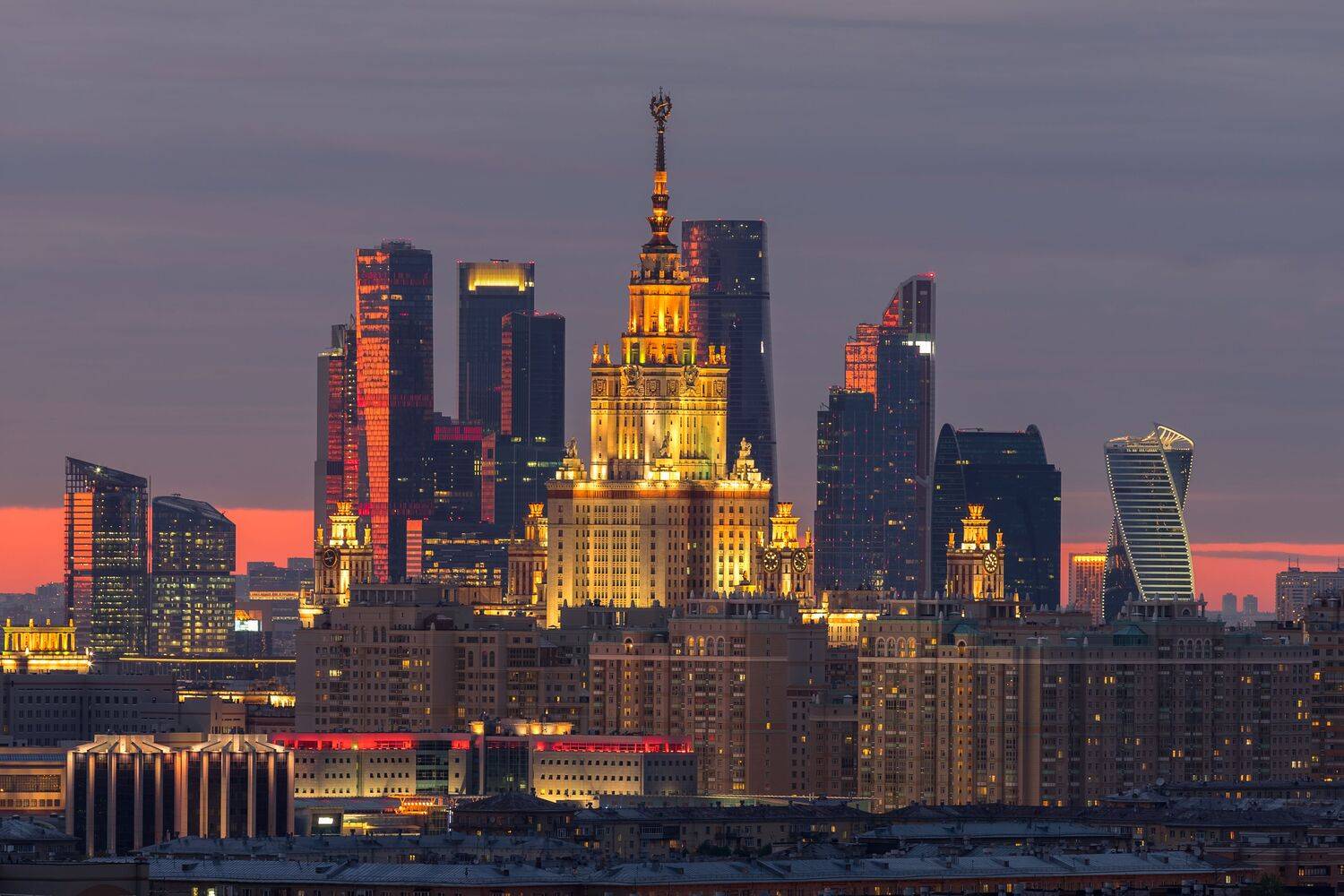 москва архитектура cityscapes закат мгу мск moscow, Kirill Tsybenko
