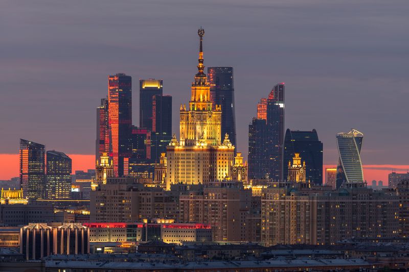 Закатные краски Москвы фото превью