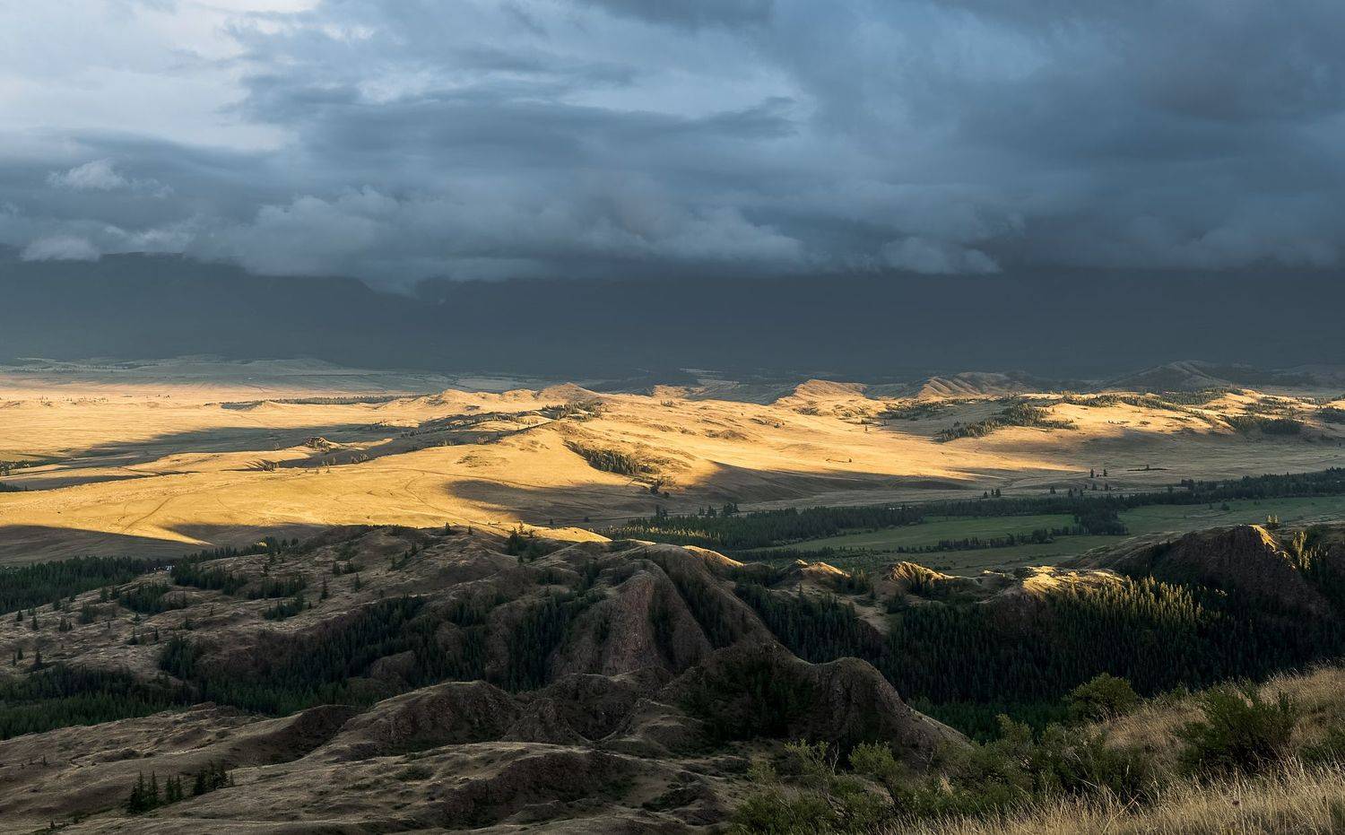 республика алтай, непогода, солнечная дорожка, лето, Фомина Марина