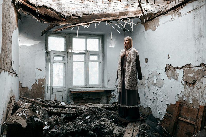 35мм, film, girl, hall, white White Hall фото превью