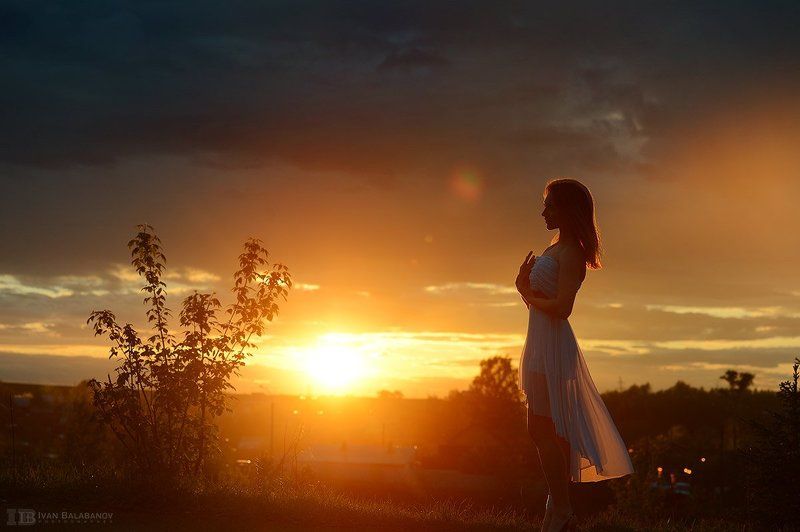 Фотограф, закат, фотосессия, небо, солнце *** фото превью