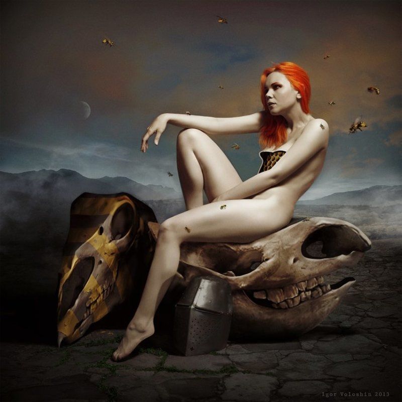 igor voloshin, voloshin, painting, surrealism, computer art, photography, art, woman, nude honey liar фото превью