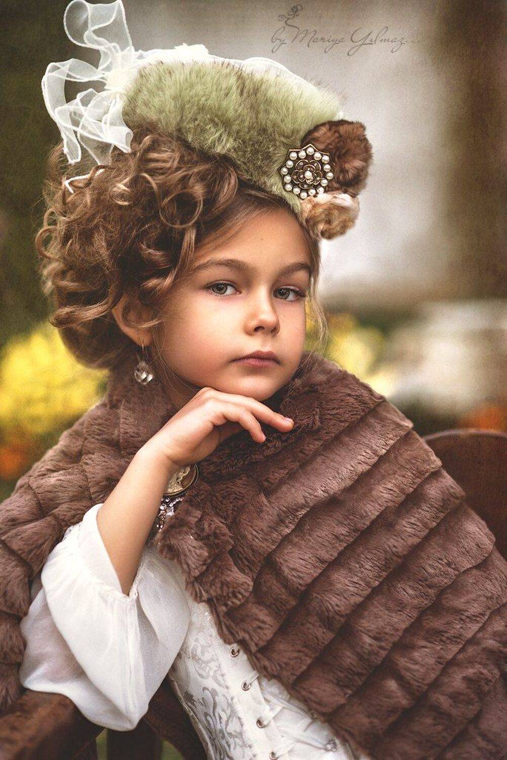 Lady, Retro, Vintage, Барышня, Винтаж, Девочка, Детский портрет, Модам, Открытка, Ретро, Мария Йылмаз