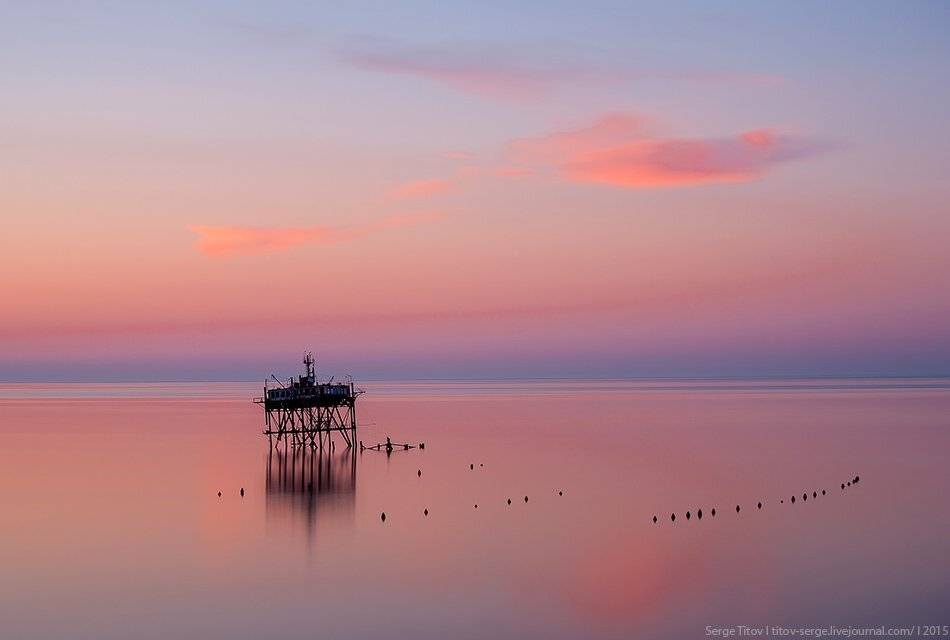 залив, крым, лагуна, море, небо, отражение, платформа, пляж, ялта, Serge Titov