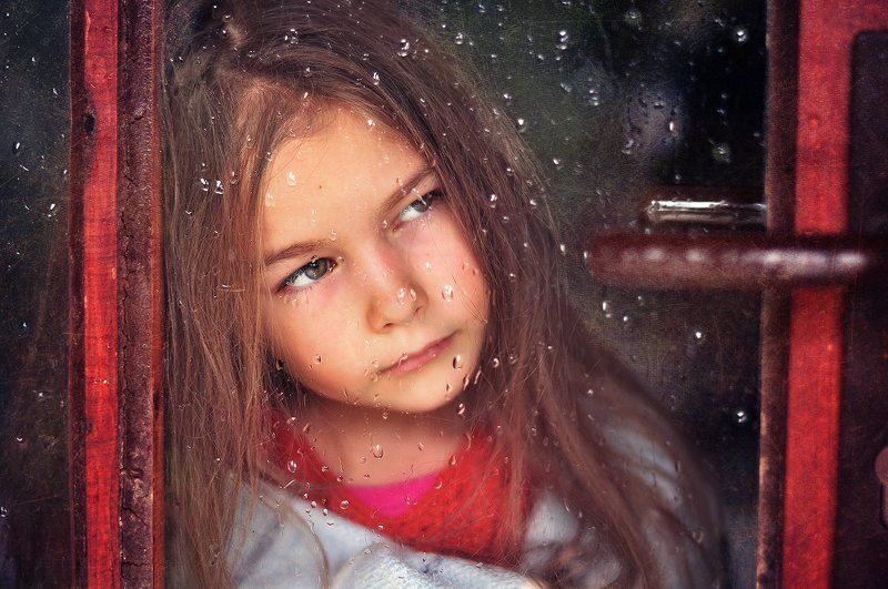 Autumn, Rain, Window, Грусть, Девочка, Дождь, Окно, Осень вот и осень... фото превью