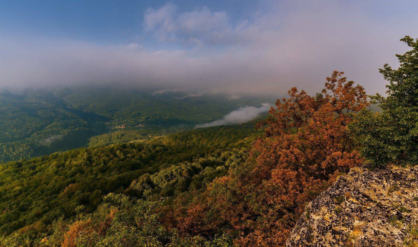 Восход, Мезмай, Осень, Природа, Олег