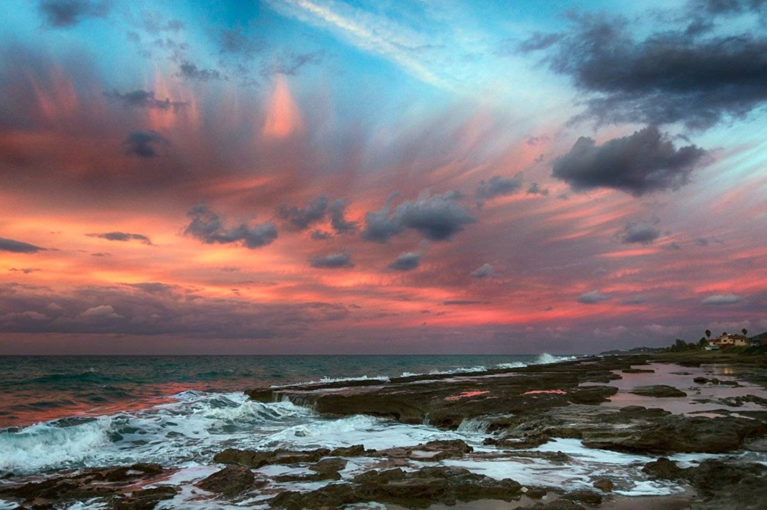 рассвет, море, побережье, берег, Людмила Прокофьева
