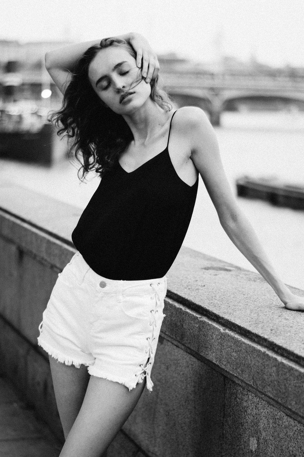 portrait, girl, model, black and white, Балезин Евгений