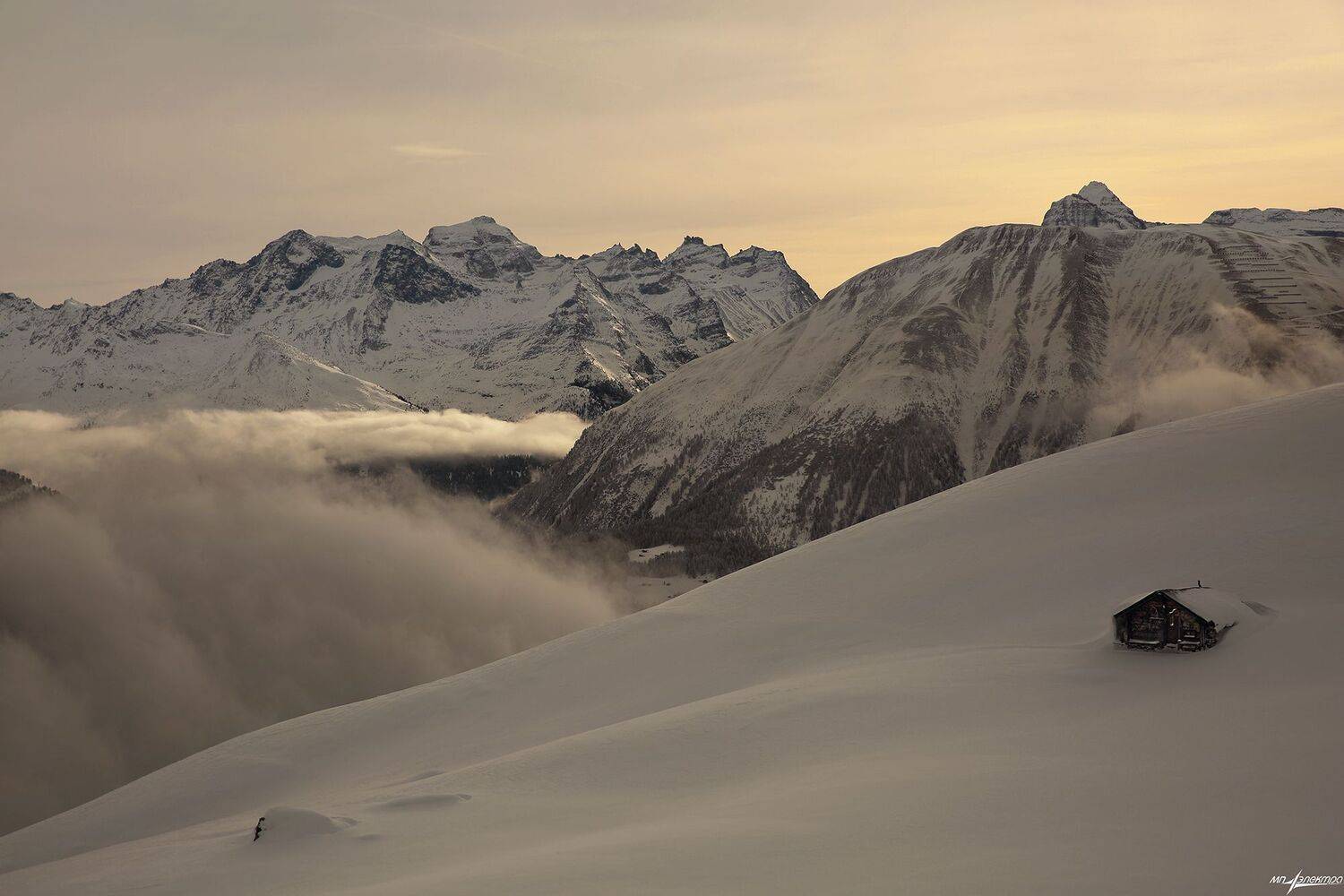 swiss,fiescheralp,зима,швейцария, Николай Матвеев