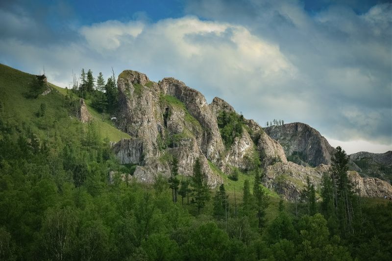 Горы лес Хакасия фото превью