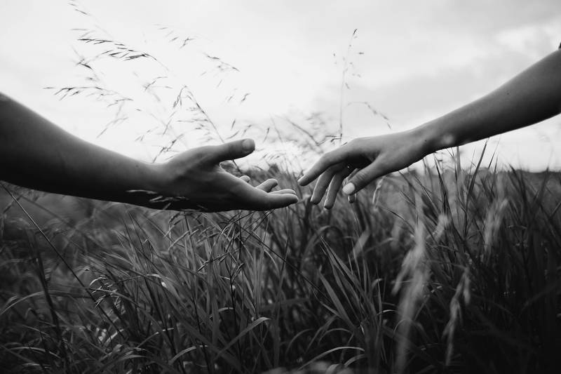 чб Касание фото превью