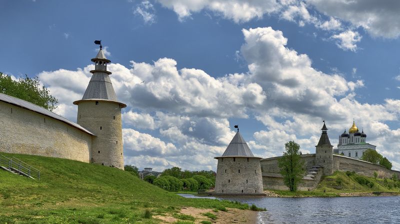 псков, кремль, Небо Пскова фото превью