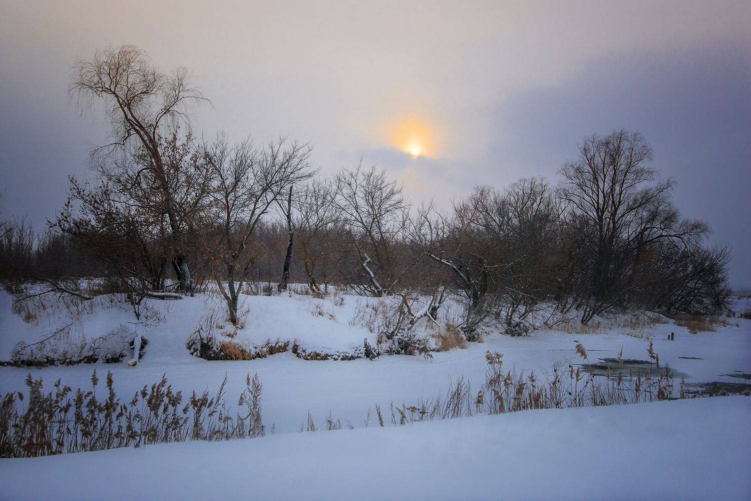 зима Свияга вечер, Владислав Никишин