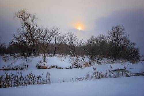 Замёрзшая река...