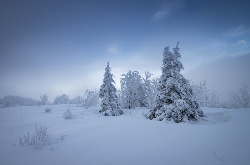 bieszczady, mountains, national, park, sunset, clouds, colors, winter, Jasło фото превью