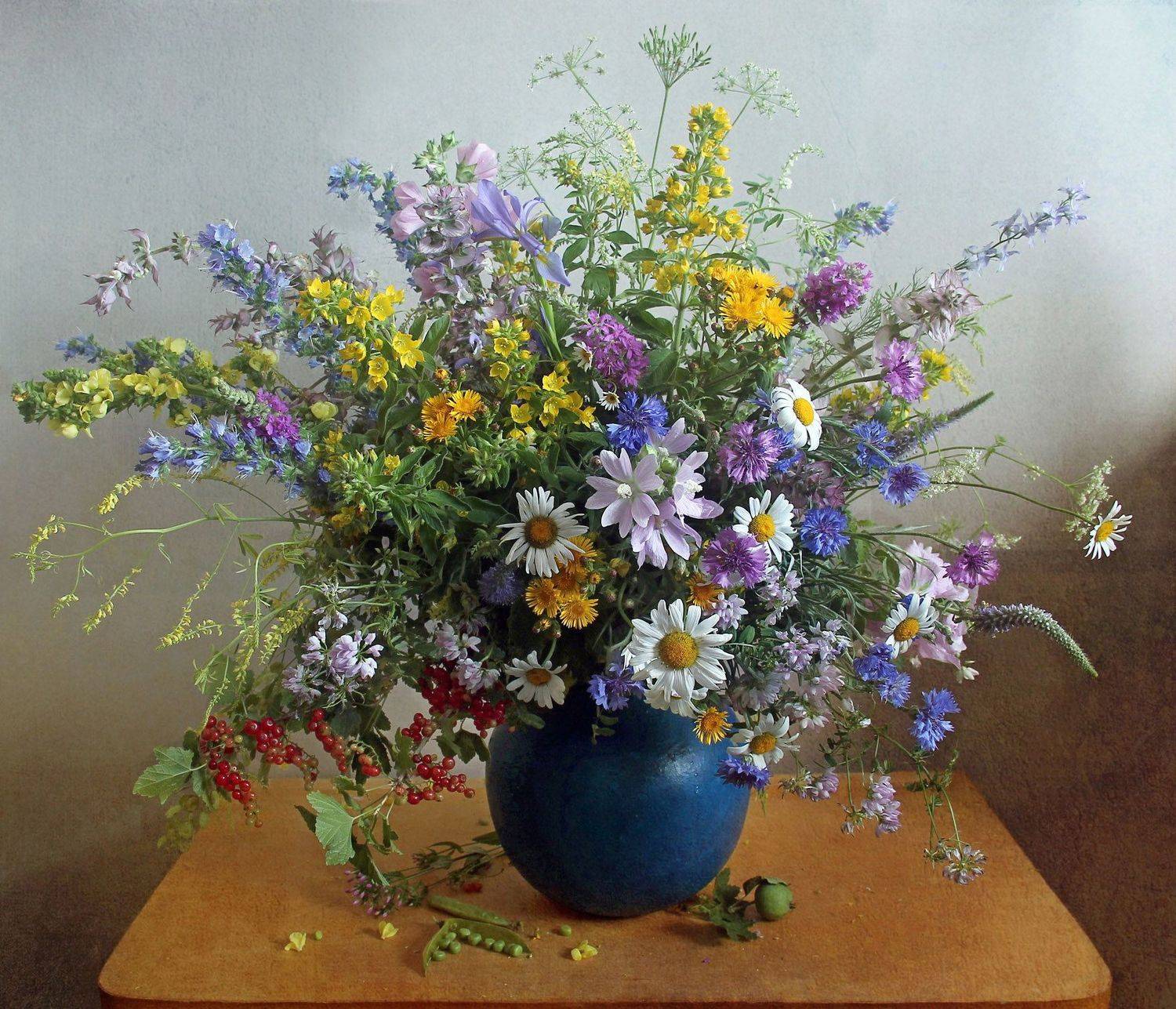 натюрморт, цветы, луговые цветы, лето, марина филатова, букет цветов, Марина Филатова