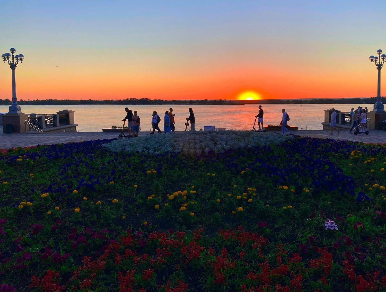 Волга, Самара, закат, набережная, город , Ксения Орлова