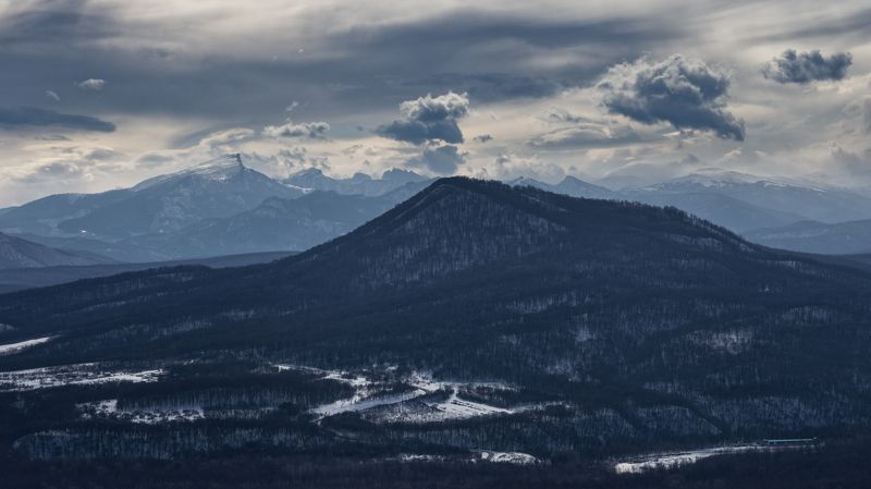 Синяя зима в Адыгее фото превью
