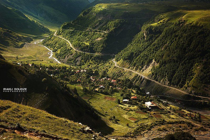 landscape;, mountain;, green;, georgia;, trip;, road;, village;, chill, out;, canon; Mleta, Georgia фото превью