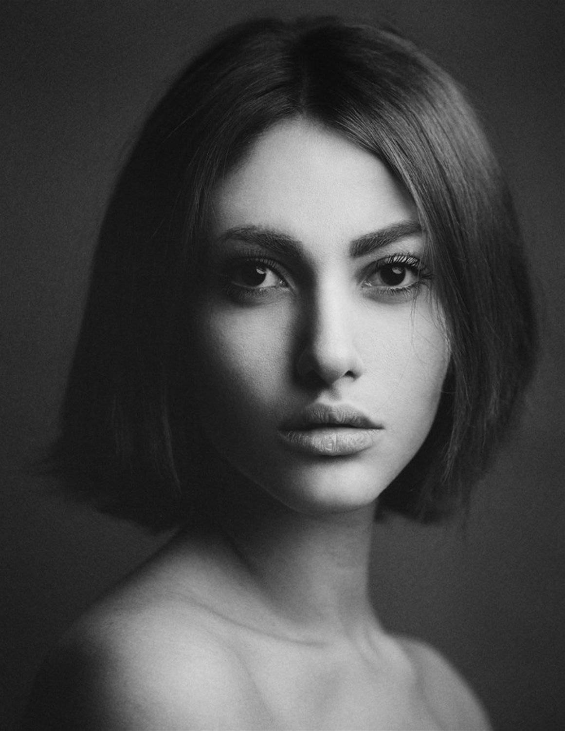 Beauty, BW, Girl, Portrait, Babak Fatholahi