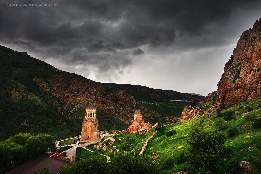 Armenia, Clouds, Grass, Noravank, Тигран Лорсабян