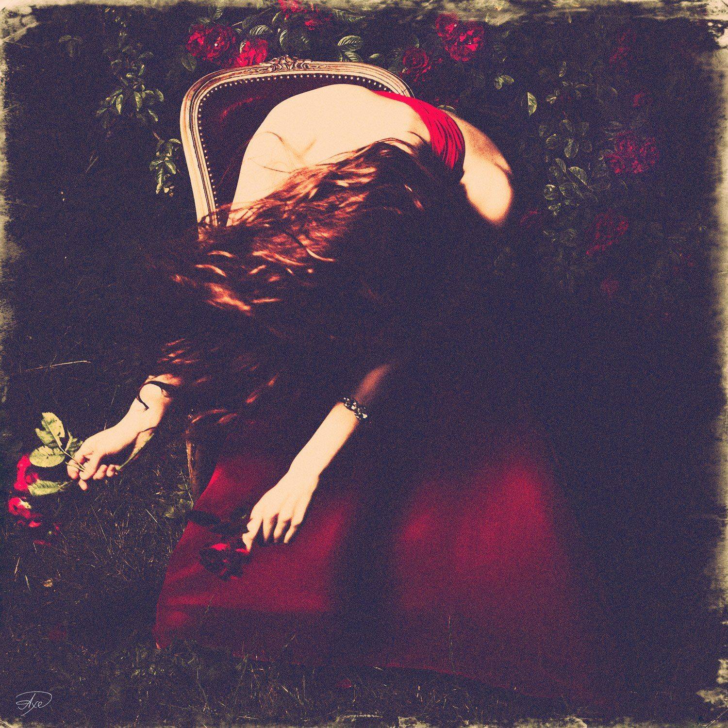 Portrait, Roses, Toning, Woman, Руслан Болгов (Axe)