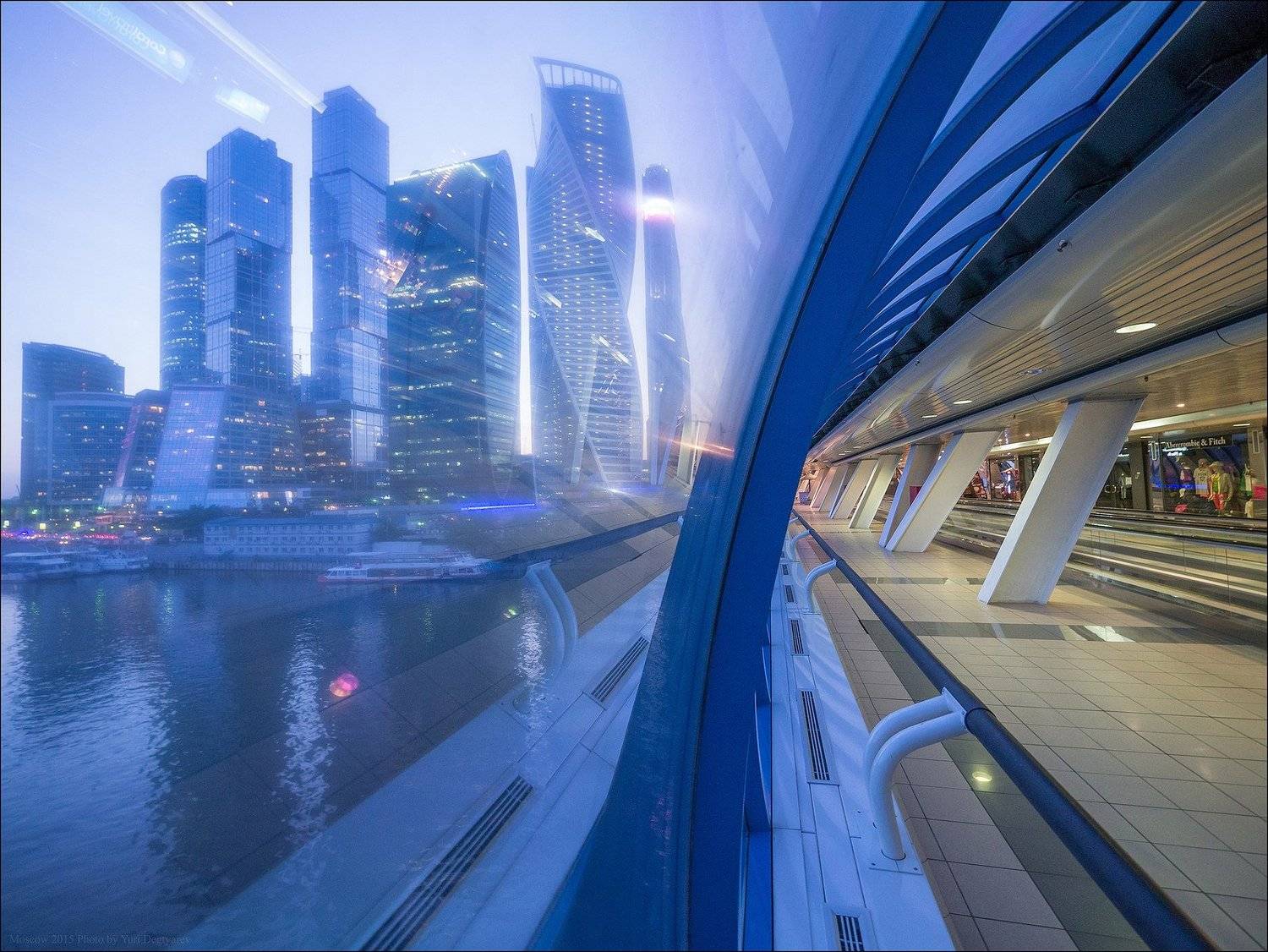 Багратион, Вечер, Город, Москва, Мост, Небоскрёбы, Сити, Юрий Дегтярёв