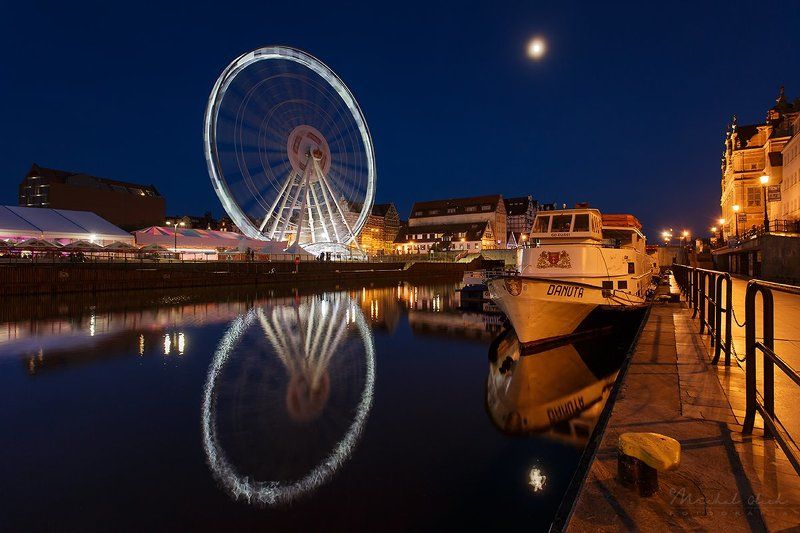 Польша, Гданьск, колесо обозрения Gdansk Eye фото превью