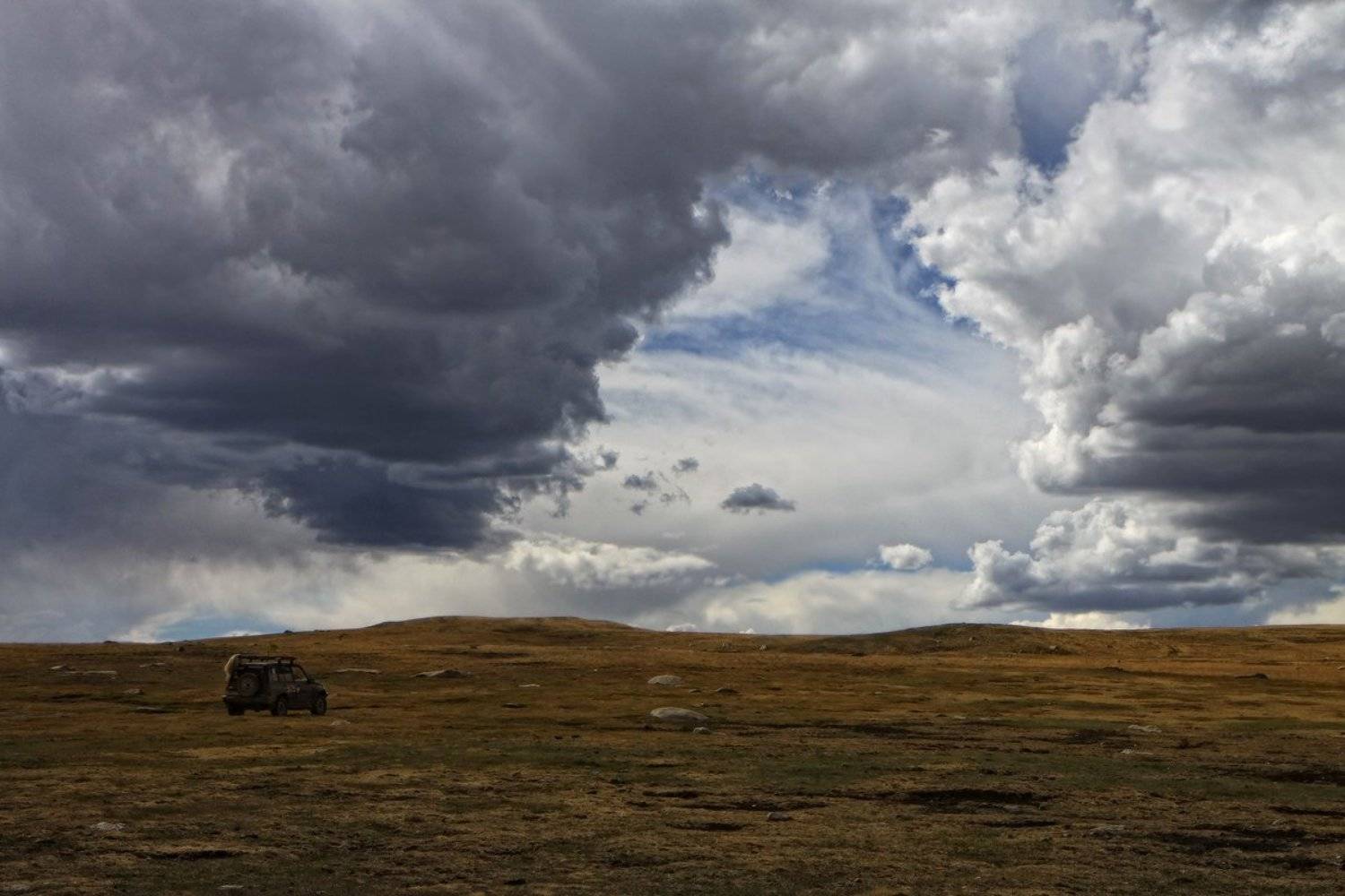алтай, горный алтай, чуйская степь, облака, Галина Хвостенко