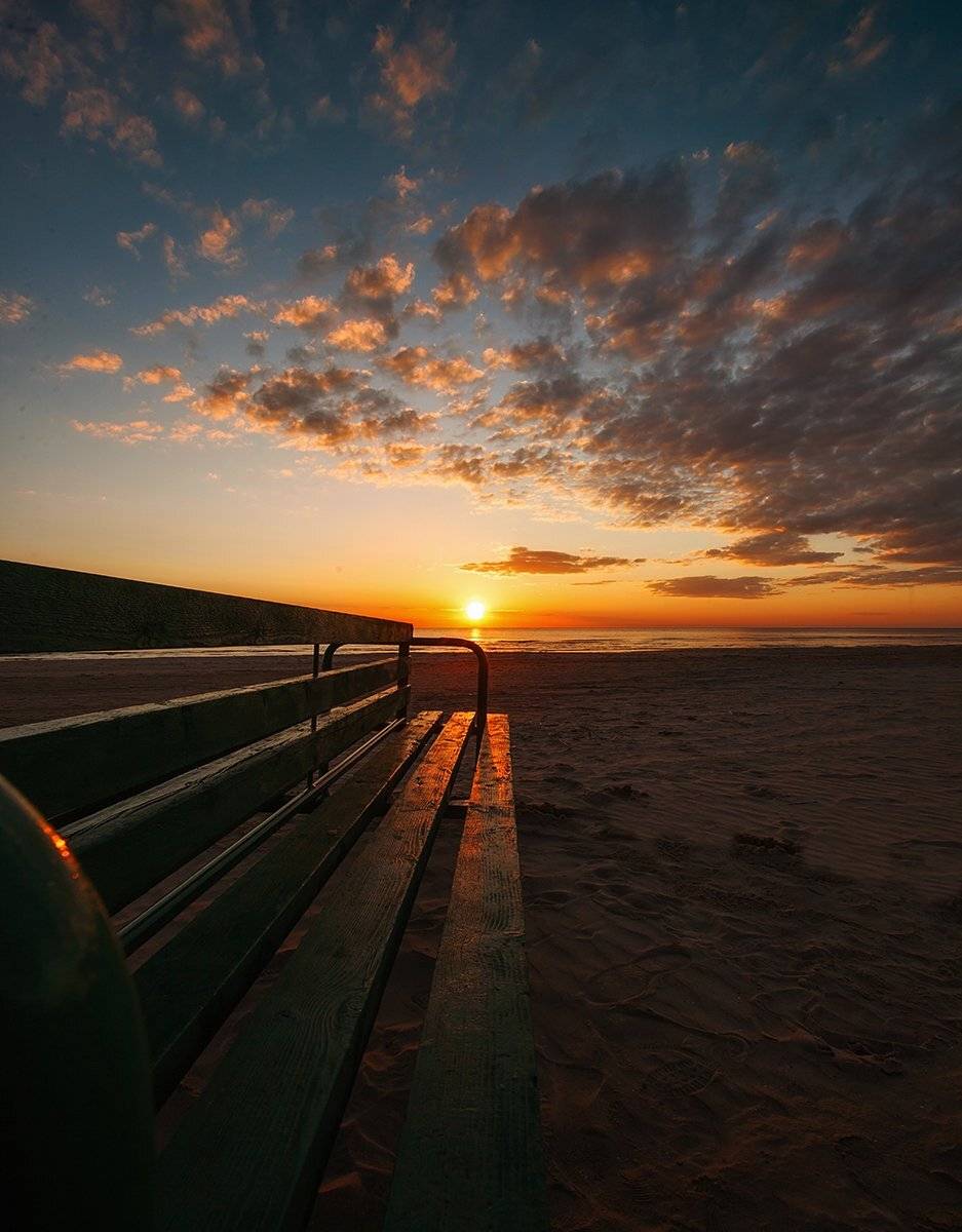 Calm, Балтийское море, Закат, Море, Эстония, Kljuchenkow Aleksandr