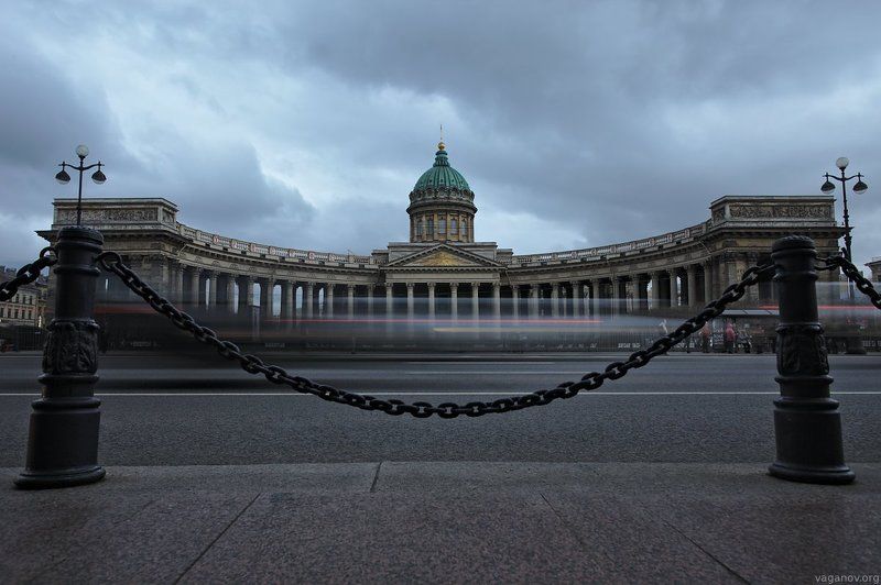 Вечер, Казанский, Пасмурно, Петербург Вечерний Казанский собор фото превью