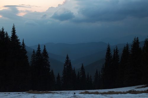 Закат в Мармаросах