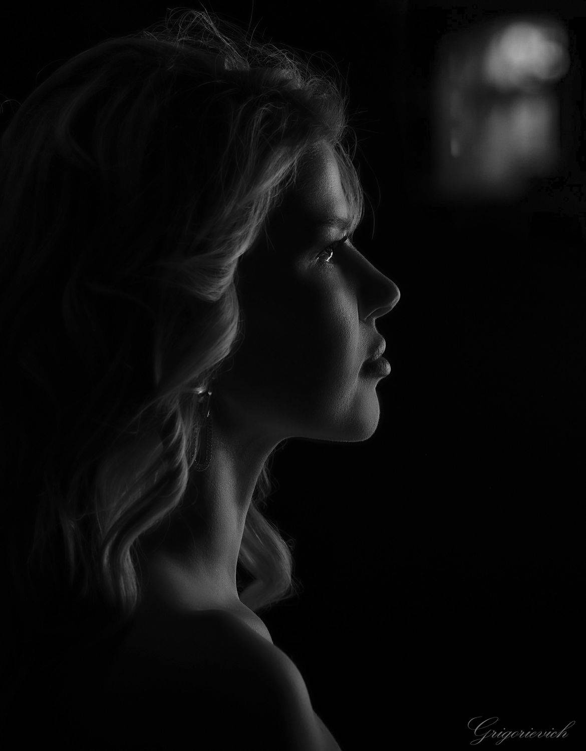 девушка. портрет. красота. глаза. профиль, Урасов Олег